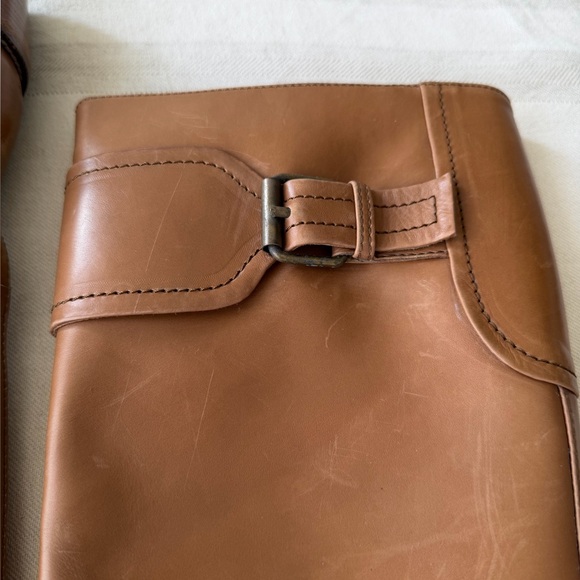 Free people Vintage Cowboy Buckles Vibe knee High Camel  Boots. Great style❤️🌈 - Picture 7 of 12